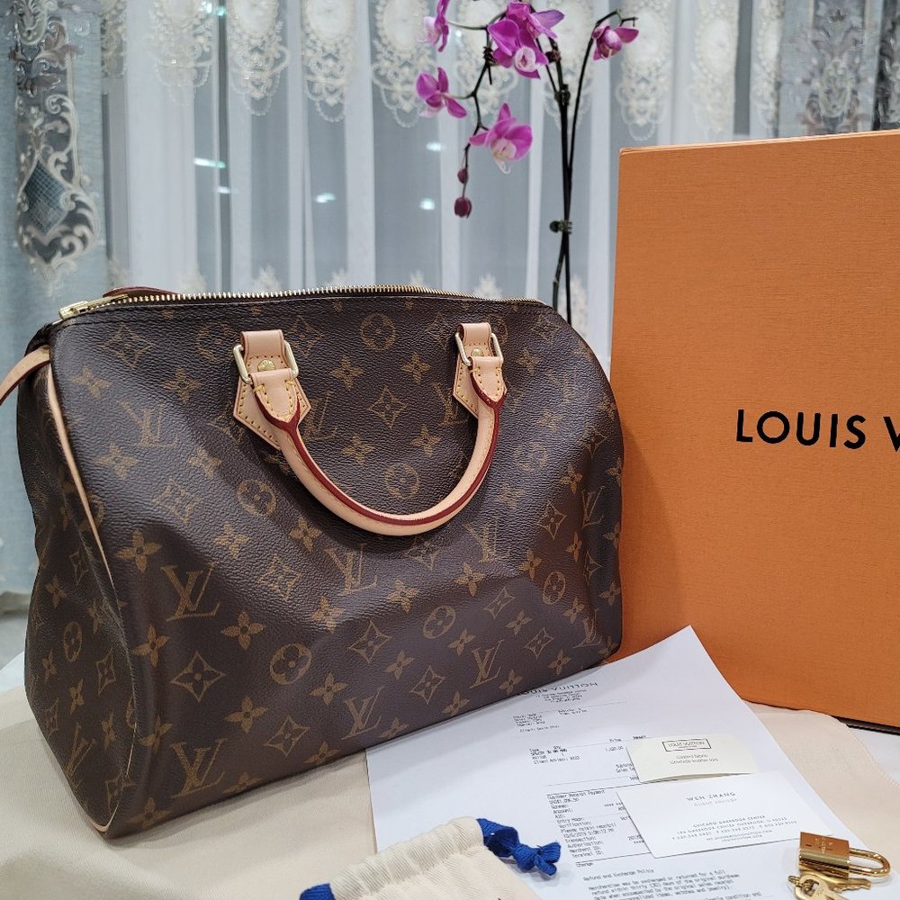 New Authentic with receipt Louis Vuitton Speedy 30 NM bag handbag.